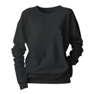 Round Neck Sweaters Black