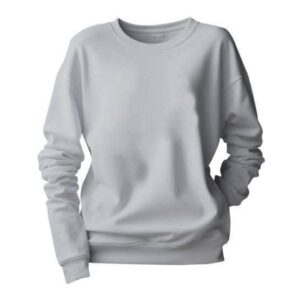 Round Neck Sweaters Grey