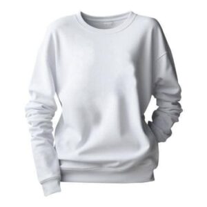 Round Neck Sweaters White