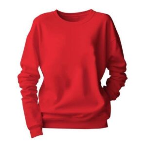 Round Neck Sweaters Red